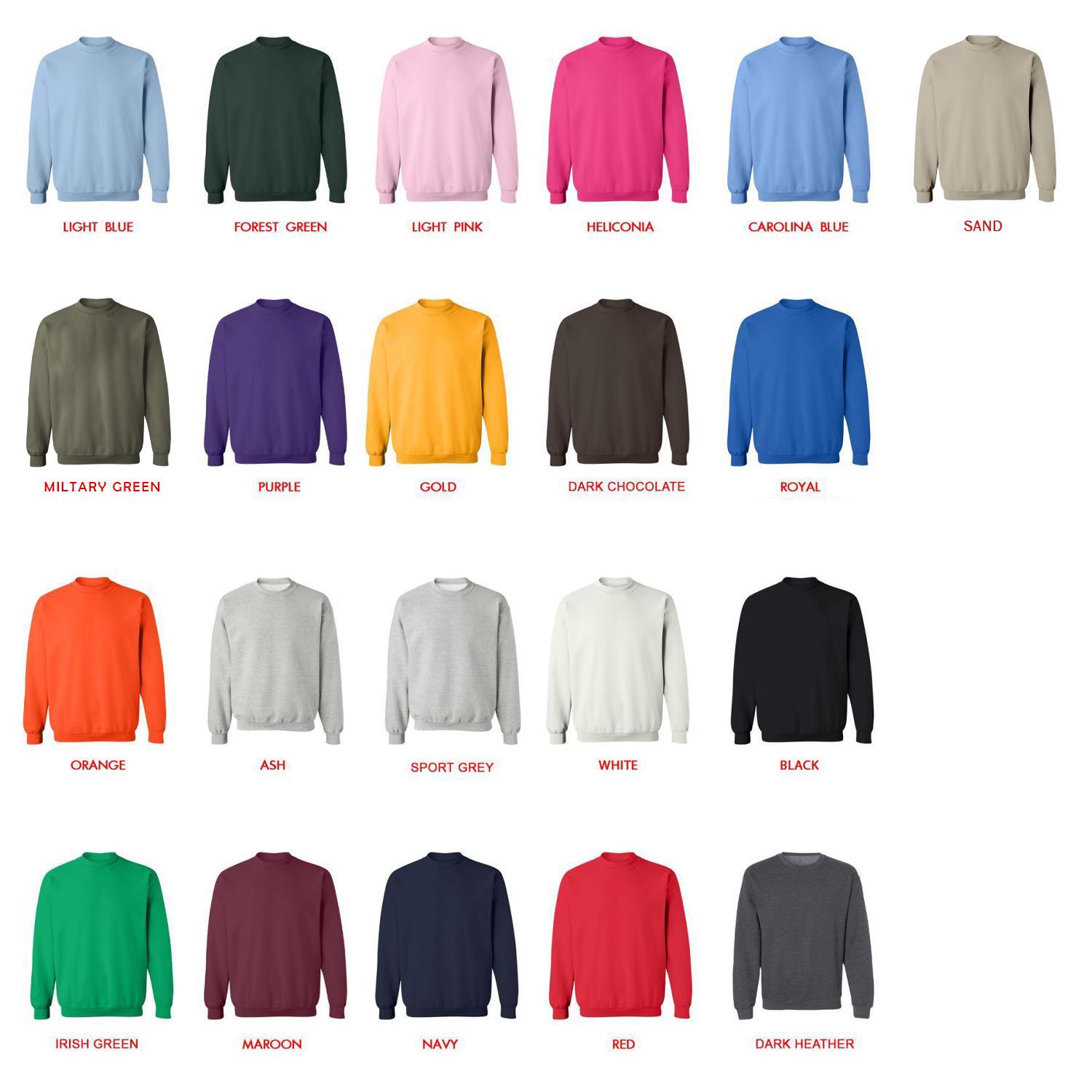 sweatshirt color chart - Gravity Falls UK Shop