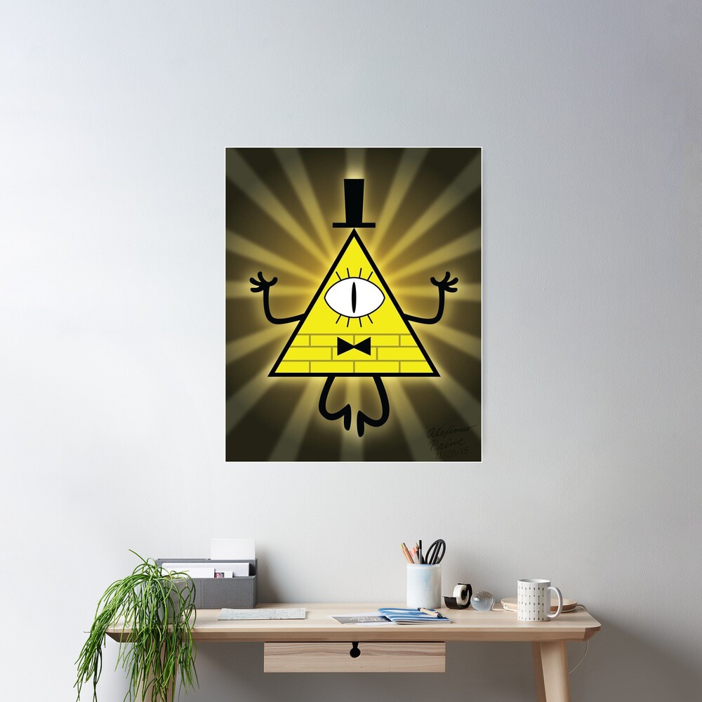 Bill Cipher Bling Gravity Falls Poster - Image 2
