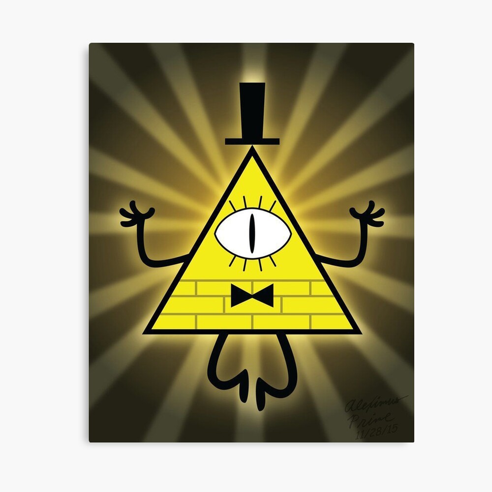 Bill Cipher Bling Gravity Falls Poster