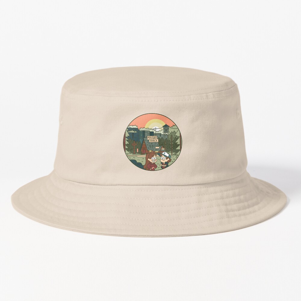 Gravity Falls Colour Line Art Bucket Hat