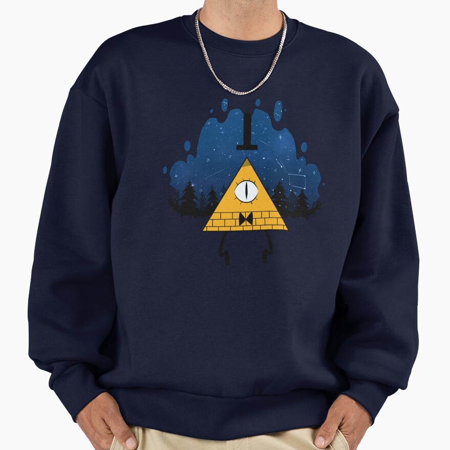Gravity Falls Bill Cipher In Night Sweatshirt - Image 5