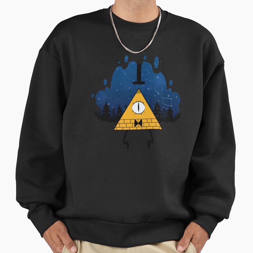 Gravity Falls Bill Cipher In Night Sweatshirt