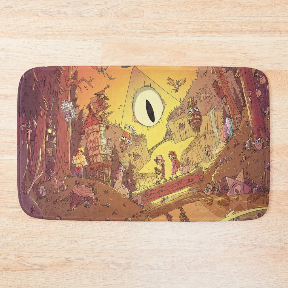 Gravity Falls View Afternoon Bath Mat